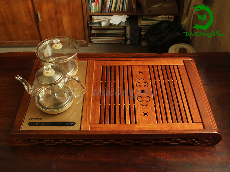 Bàn Trà Nguyên Gỗ Đối Vui - BTDV